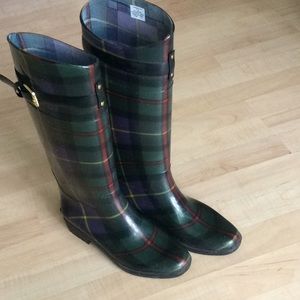 Lauren Ralph Lauren plaid rain boots